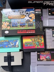 Retro-Bit Super Retro Trio+ Plus Joe & Mac Console Game Collection Genesis SNES
