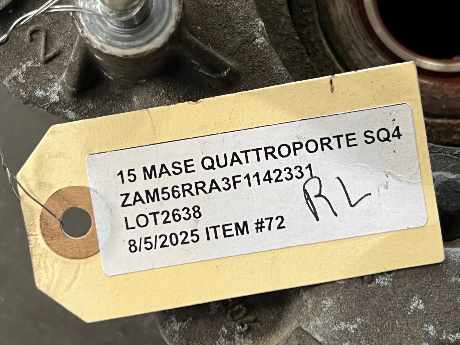 ⭐2014-2017 MASERATI QUATTROPORTE AWD REAR LEFT SPINDLE KNUCKLE HUB OEM LOT2638