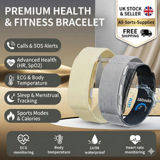 ECG+PPG Smart Bracelet Blood Lipid Uric Acid BMI Health Fitness Tracker Sport UK