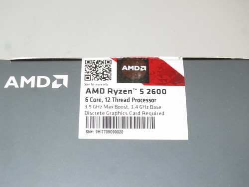 AMD Ryzen 5 2600 Processor 6-Core 3.4 GHz (3.9 GHz Max Boost) Socket AM4 65W - Picture 3 of 6