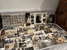 Job lot of vintage black & white photographs -Family 65+ 1900-1940s