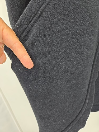 Nike French Terry Open Cardigan Donna Piccolo Nero Maglione Tempo Libero Etichetta Rossa - Foto 5 di 7