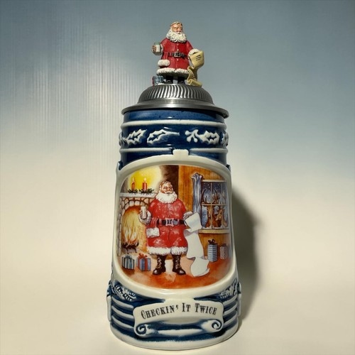 CUI Inc Beer Stein The Christmas Series First Edition “Checkin' It Twice” Santa