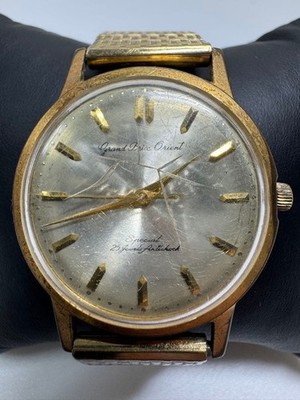 ビンテージオリエント時計GrandPrixOrient 14K Gold Orient Grand Prix Special 25 Jewels Automatic Vintage Watch 1960s