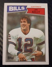 1987 JIM KELLY Topps Football Rookie Card RC #362 Buffalo Bills. rookie card picture