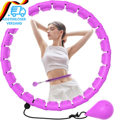 JKSHMYT Smart Hoop Reifen Erwachsene Mit Gewicht Kugel, 24 Knoten Umfang (66-120