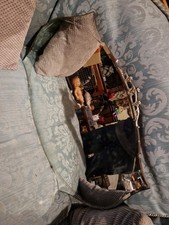 JOLI MIROIR MURAL RÉTRO VINTAGE FANTAISIE ENCADRÉ ARGENT