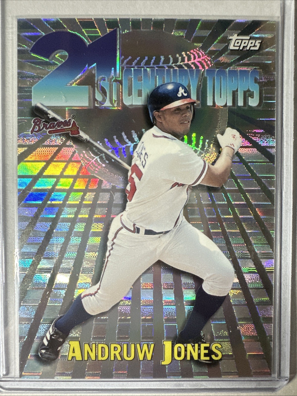 Andruw Jones 1999 Topps 21st Century Topps #C8 Braves Refractor Foil Insert