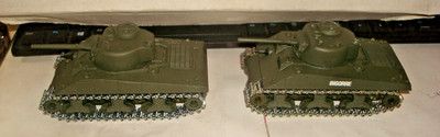 SOLIDO.  US. SHERMAN. M4 A3  TANKS.  1/50 SCALE. LOT OF 2.