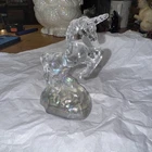 Glass Iridescent Unicorn Fenton Mold Figurine FGS EXCLUSIVE  2006