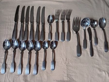 Towle Hammersmith flatware extra pieces knives, spoons, forks, serving set 22pcs