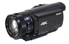 SONY Handycam FDR-AX100 Black 4K Camcorder Video Camera 12x Zoom Japanese Exc