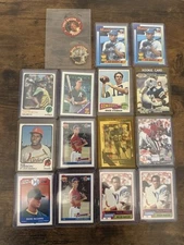 14 Football and Baseball Sports Cards with 2 Player Chips. All Different
