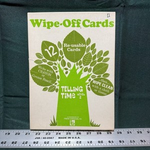 Vintage Trend Enterprises "Telling Time 2" Wipe-Off Cards T-135 Dry Erase Boards
