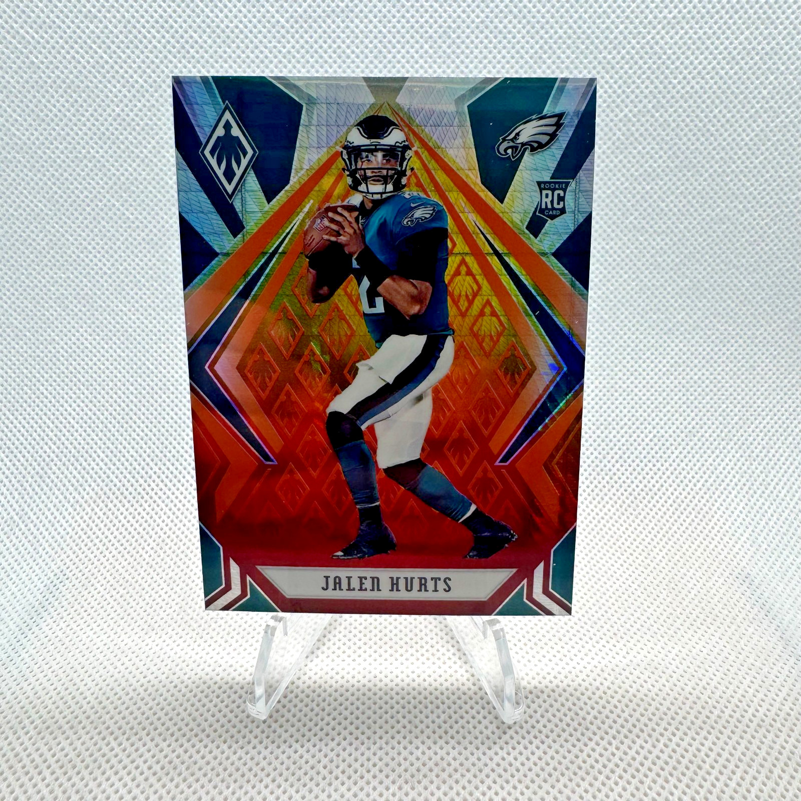 2020 Panini Phoenix Jalen Hurts Fire Burst Rookie RC #114 Eagles