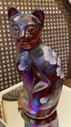 Fenton Iridescent Glass Sitting Cat Figurine