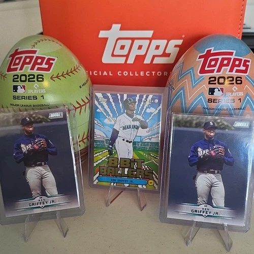 Topps Ken Griffey Jr. Card Lot 3 Series 1 8 Bit Ballers Mariners MLB 2026