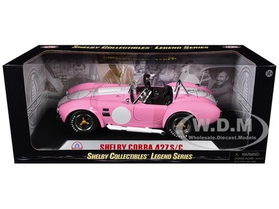 SHELBY COBRA 427 S/C W/SHELBY SIGNATURE PINK 1/18 CAR SHELBY