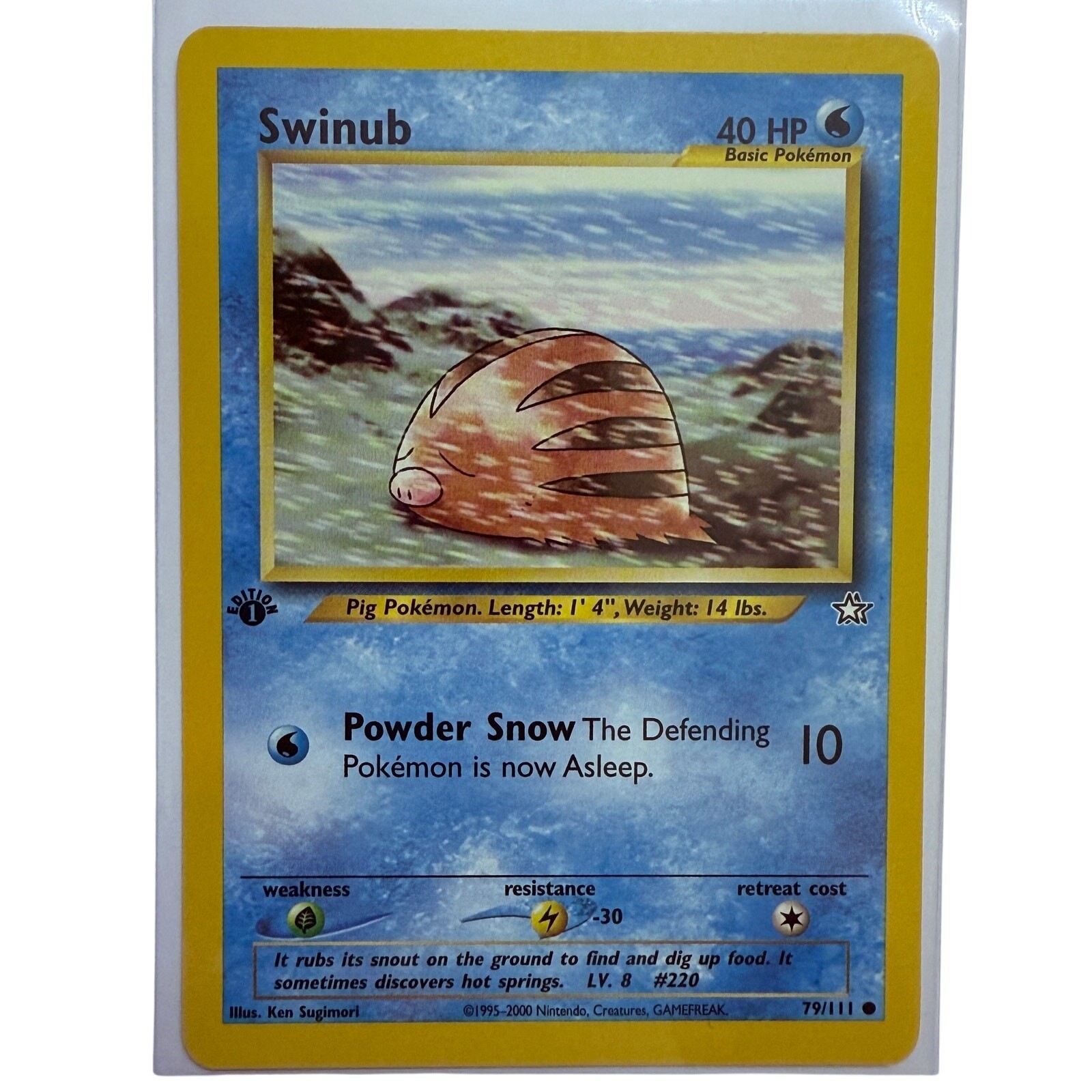 Pokémon Swinub 1st Edition 79/111 Neo Genesis WOTC Pokemon Common Card NM-MT