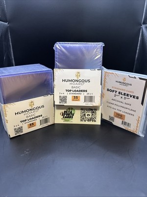 50 Toploaders 3x4 Top loaders + 100 Penny Sleeves - Humongous Hoard FREE SHIP