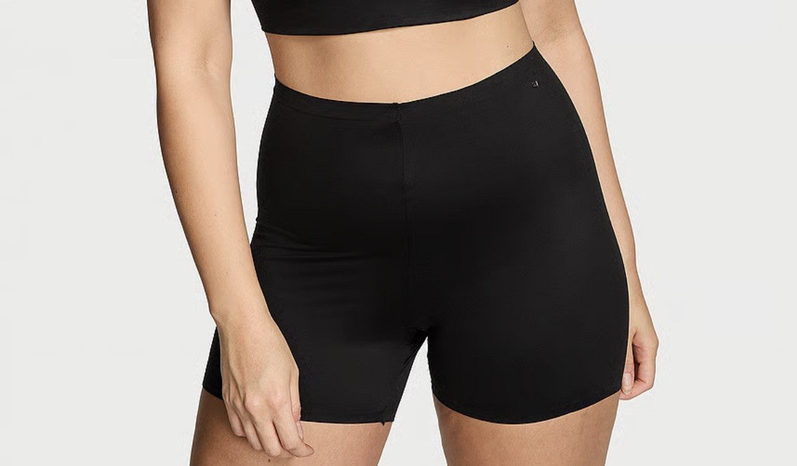 Victoria's Secret Black Bodywear FeatherSoft™ Innovation Bike Shorts Size XXL