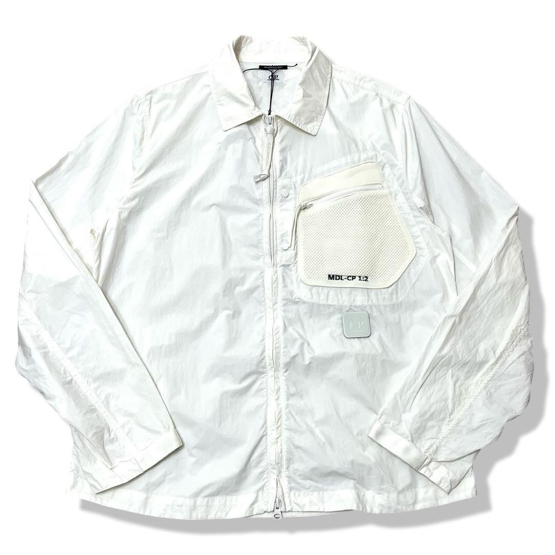 C.P.COMPANY Flat Nylon Shirt Jacket White L