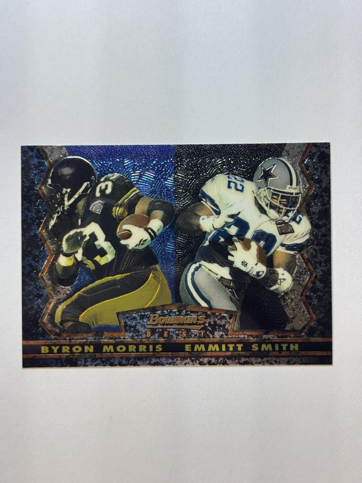 1994 Stadium Club #28 Byron Morris / Emmitt Smith Bowman's Best Refractors