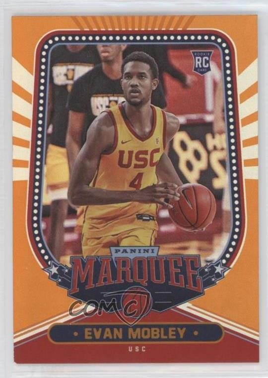 2021 Panini Chronicles Draft Picks Marquee Orange Evan Mobley #142 Rookie RC uk2