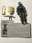 Vintage 1986 GI Joe ARAH Beachhead Action Figure Complete  With Card- G.I. Joe