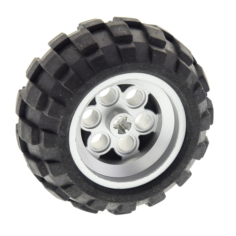 1x Lego Technic Wheel B-Ware Used 56x30 R Rim 36.8x26 Front metallic 22253c02