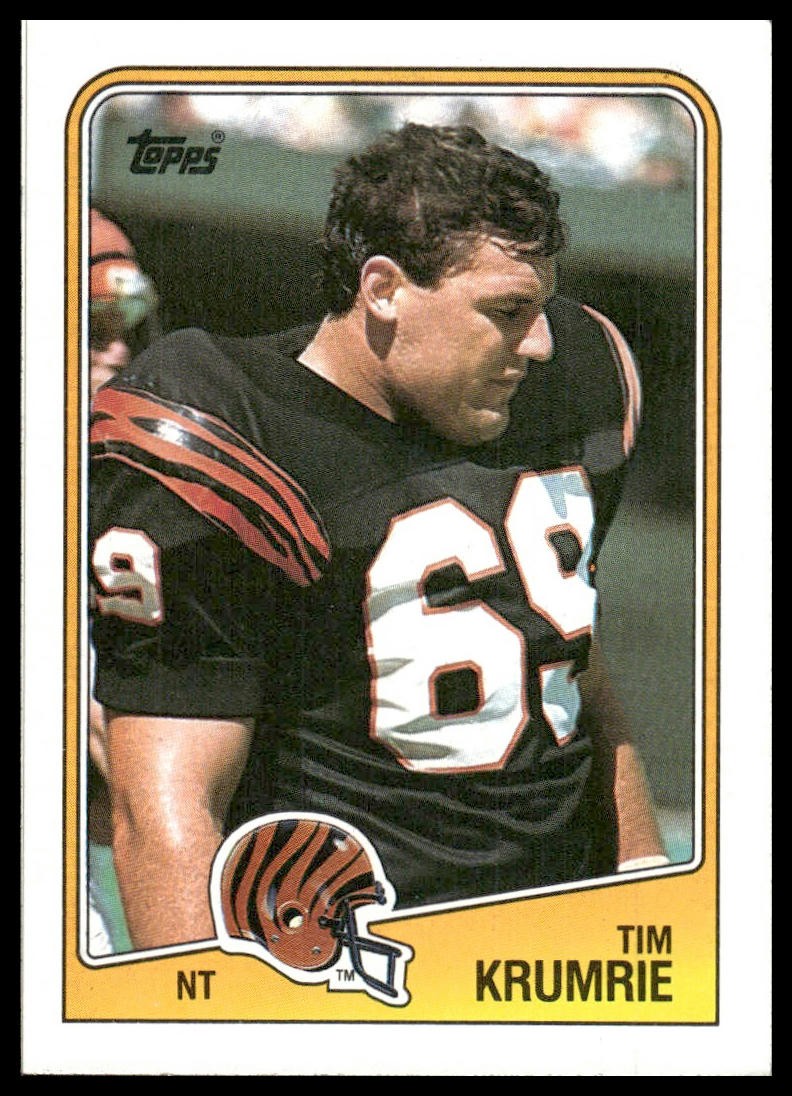Tim Krumrie RC 1988 Topps #347 Cincinnati Bengals