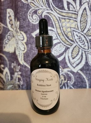 Stinging Nettle Tincture 2oz Amber Glass Bottle With Dropper