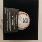 MAX MUNCY DODGERS SIGNED 2020 WORLD SERIES BASEBALL Fanatics Under Wraps