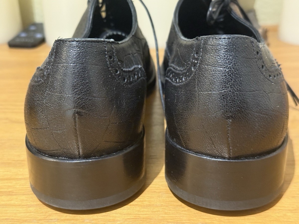Giorgio Armani Black Alligator Shoes Giorgio Armani Men main image 2