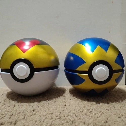 Pokemon TCG Level Ball And Quick Ball EMPTY Pokeball Tins Bundle