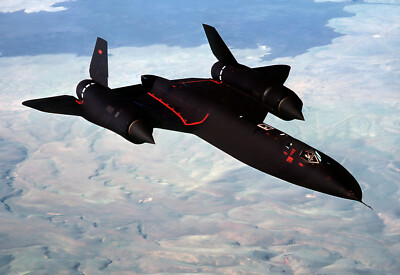 SR-71 Blackbird Jet Aerial View California Photo Poster Art Print PICK SIZE