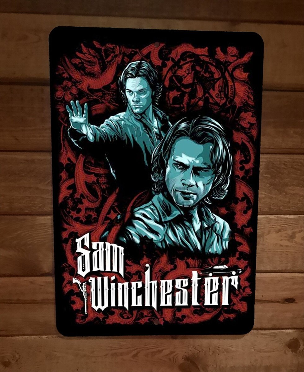 Sam Winchester Supernatural 8x12 Metal Wall Sign Poster | eBay