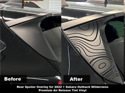 Crux Moto Topo Map Rear Spoiler Overlay for 20-25 Outback & Wilderness Edition