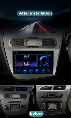 Radio estéreo para automóvil Android12 9" GPS navegación por satélite DAB WIFI BT para Seat Leon MK2 2005-2011 - Imagen 2 de 17