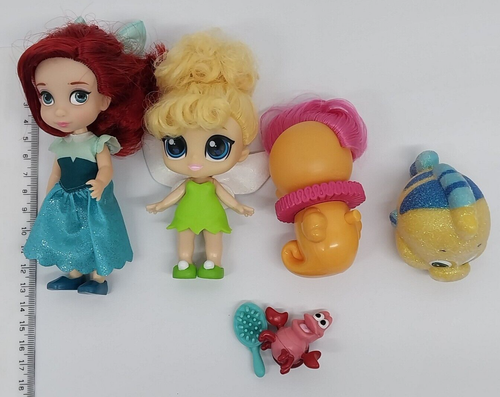 Disney Ariel Mermaid Animators' Collection Mini Doll & Accessories + Tinker Bell - Picture 15 of 15