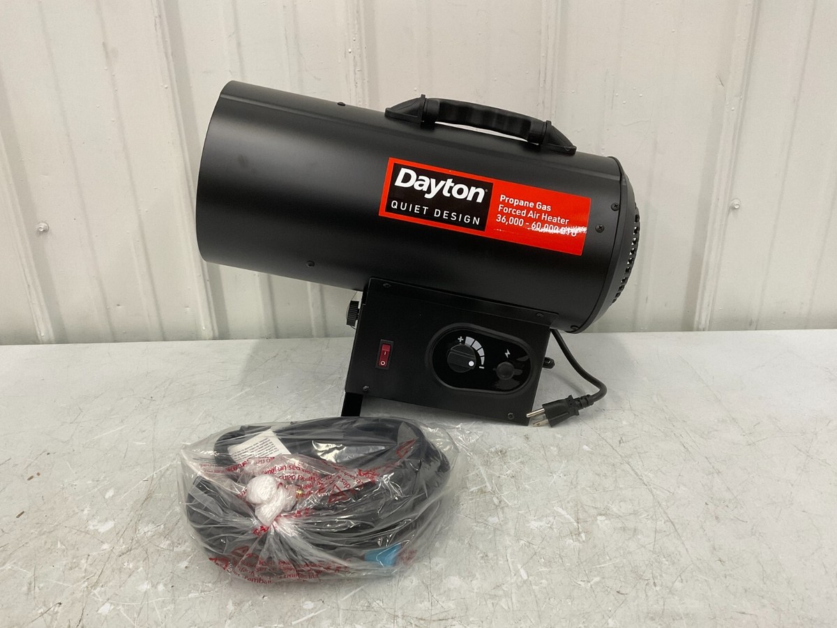 Dayton Electric Torpedo Heater Dayton 60PG22 QUIET Portable Gas