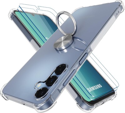 Klar Hülle Für Samsung A35 A55 A16 5G A05S A15 S24FE Ring Stoßfest Hülle Telefon