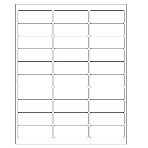 1" x 2 5/8"Self-Adhesive Blank Address Shipping Labels for Laser & Inkjet 30 UP - Picture 2 of 22