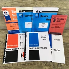 Farmall International Super C Tractor Service Parts Manual Catalog Repair Book