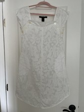 Marc By Marc Jacobs White Dress Size M with Pockets And Buttons -Spring break