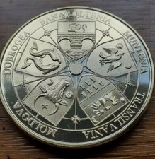 Romania union MEDAL coin historical ROMANIAN Provinces WALLACHIA Transylvania 