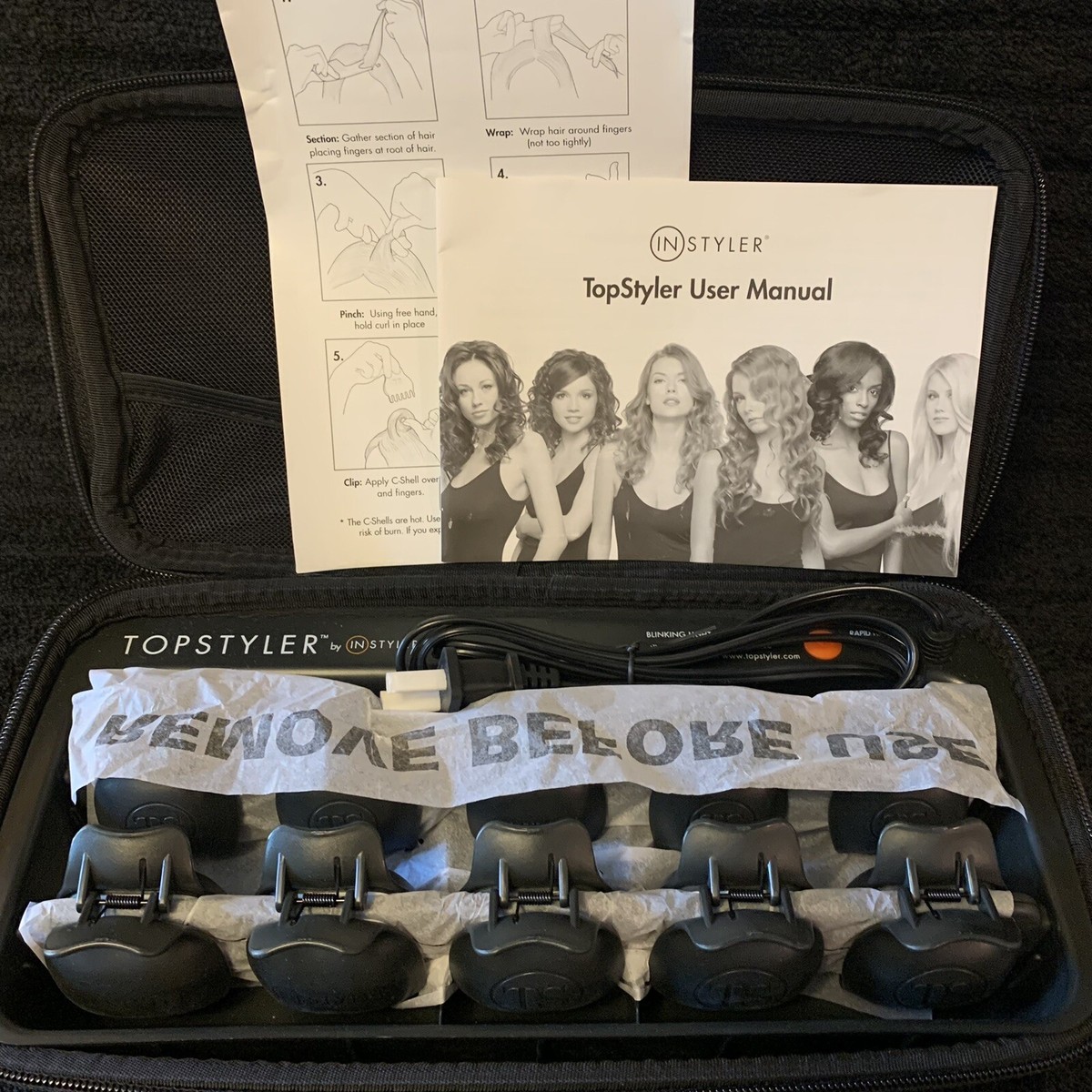 Topstyler with 8 extra large C-shells TopStyler InStyler Heated Ceramic Styling Shells Hair  main image 4