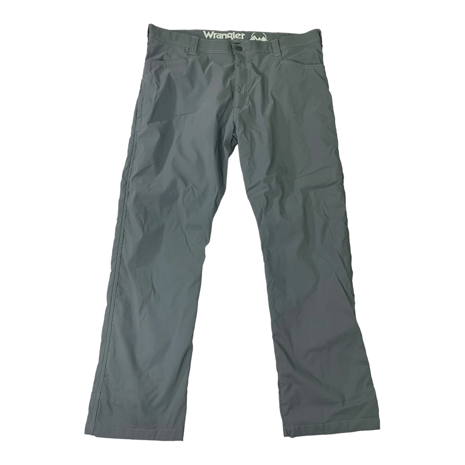 ATG by Wrangler Mens 40x30 Fleece Lined Utility Pant Stretch Articulated Gray