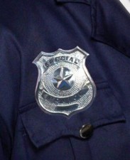 Police Cop Badge Officer Metal Bobby Policeman Fancy Dress Accessory