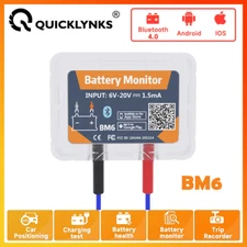 QUICKLYNKS BM6 Car Tester Battery Charging Analyzer For Android iOS APP BT 4.0